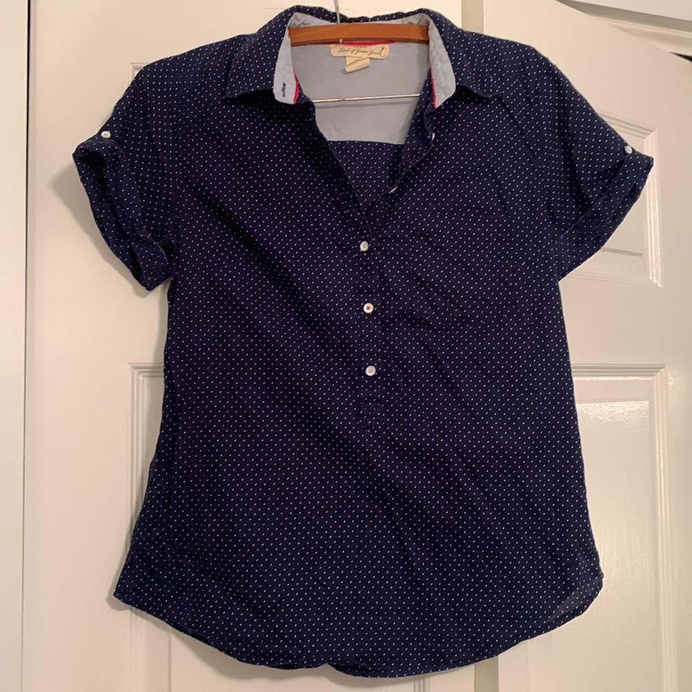 H&M Short Sleeve Button Up Polka Dot